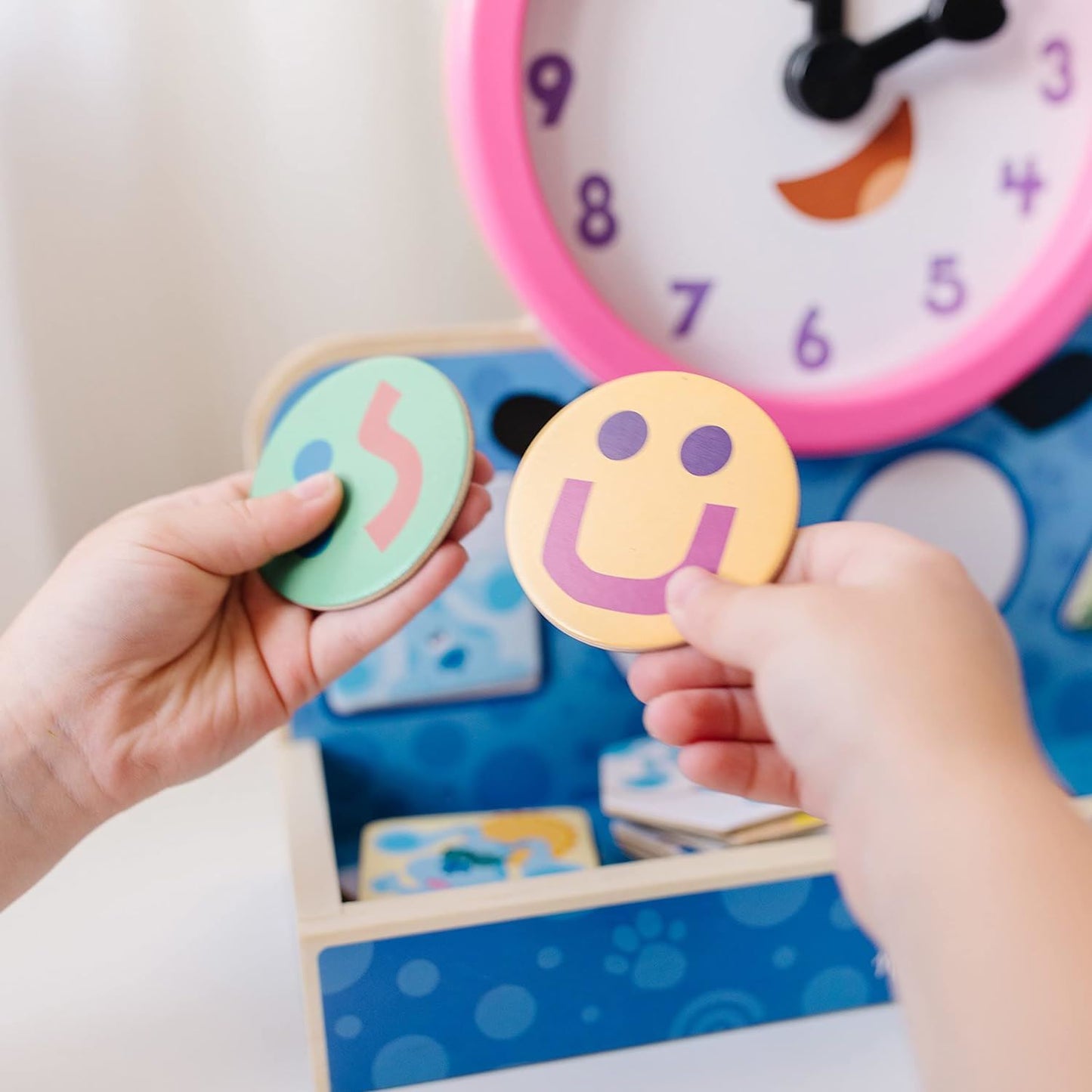 Tickety Tock Magnetic Clock 33014 Blue's Clues & You! Wooden Clock (Melissa & Doug)