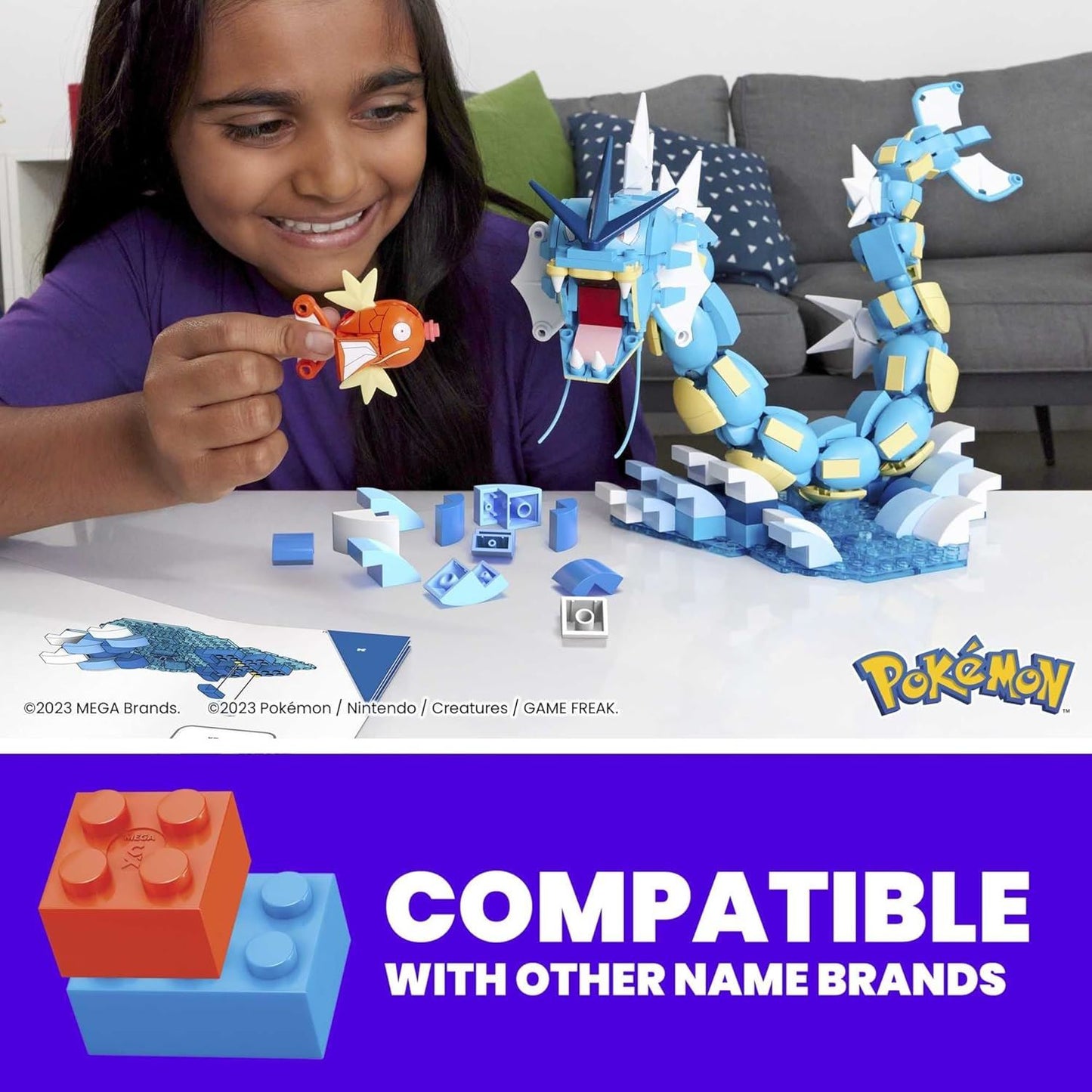 Magikarp Evolution Set HNT95 Pokémon Building Toy Kit (MEGA / Pokemon)