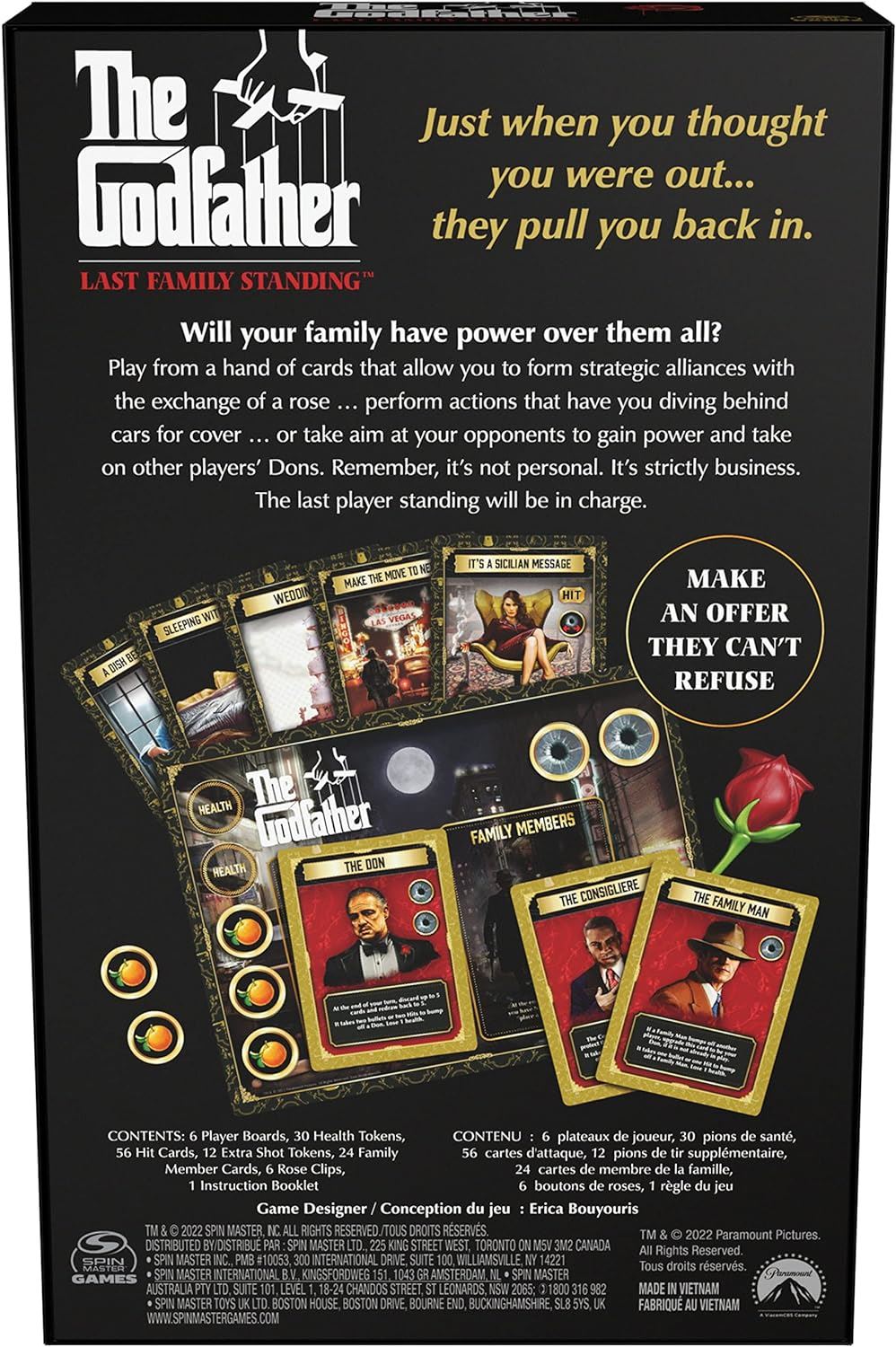 The Godfather Last Family Standing Board Game 6065467