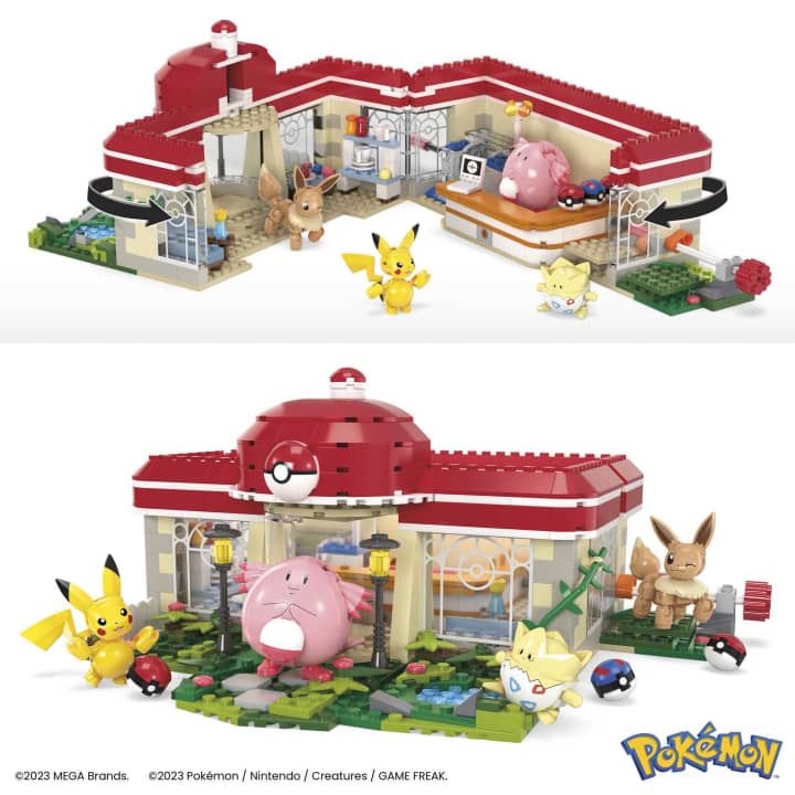 MEGA Pokémon Forest Pokémon Center Building Playset 648pcs 8+ HNT93