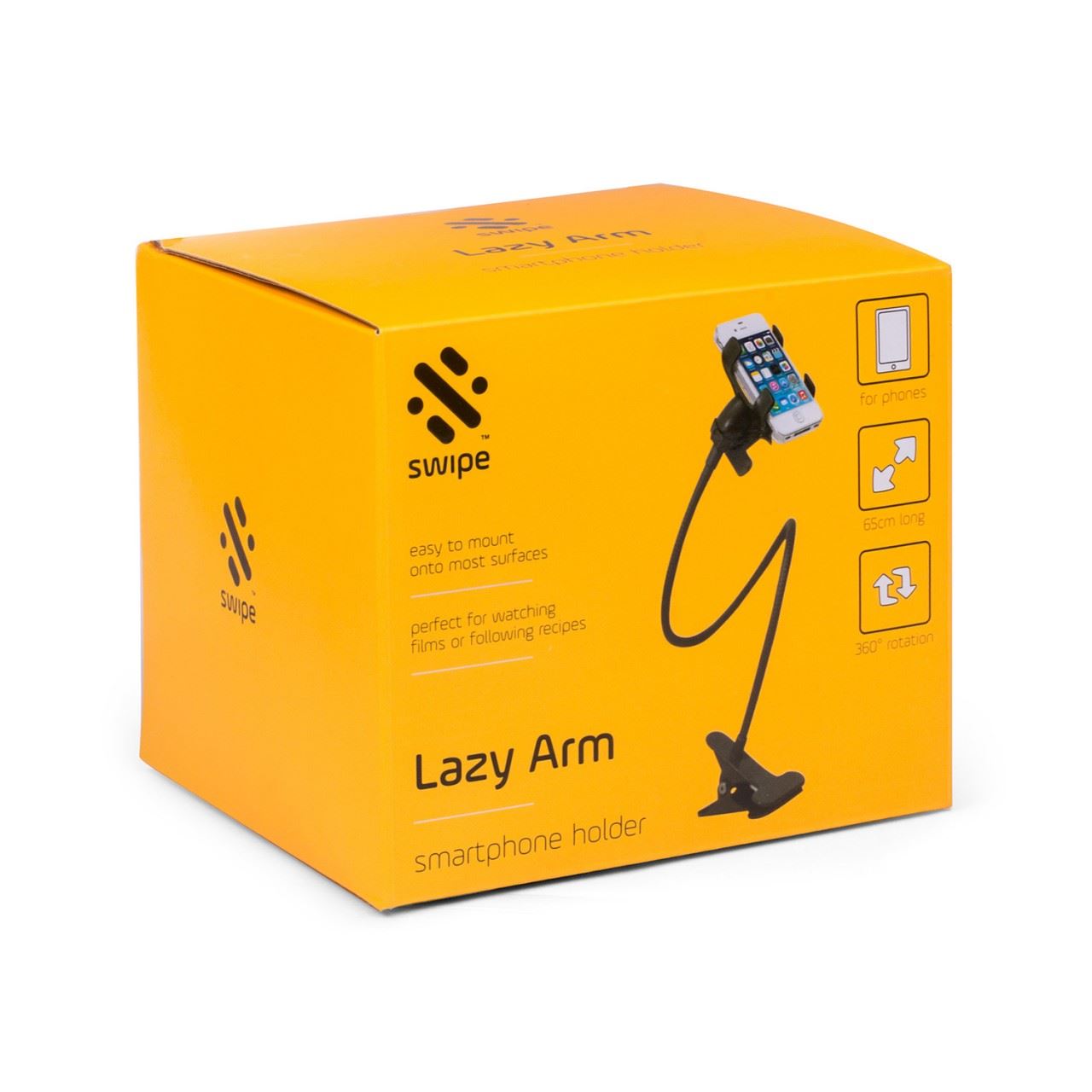 Lazy Arm SW-LAZYBKT Universal Smartphone Holder Swivel & Mount 360 Rotation