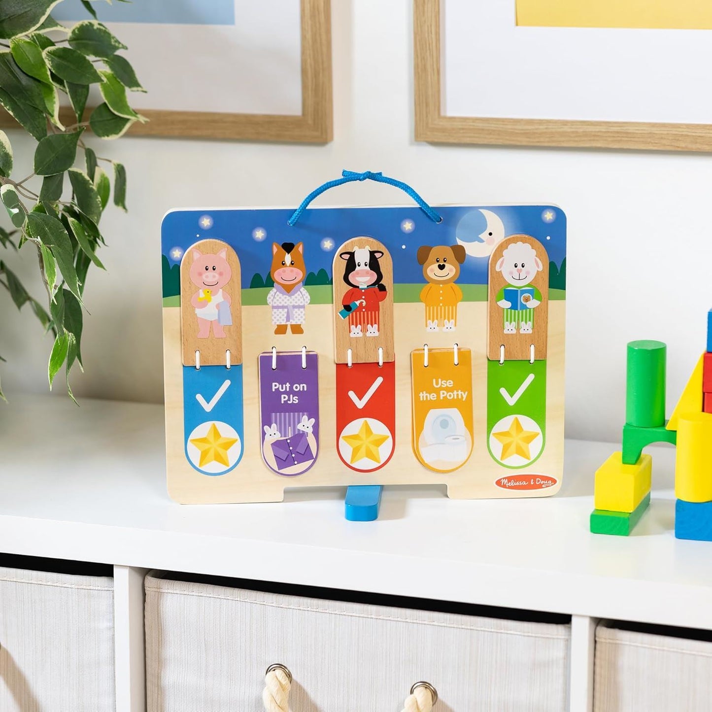 My Daily Routines Chart (Double-Sided with Flip Tabs) 50179 Morning & Nighttime Habits (Melissa & Doug)