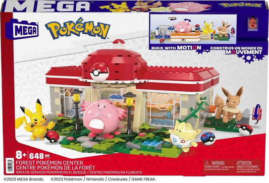 MEGA Pokémon Forest Pokémon Center Building Playset 648pcs 8+ HNT93