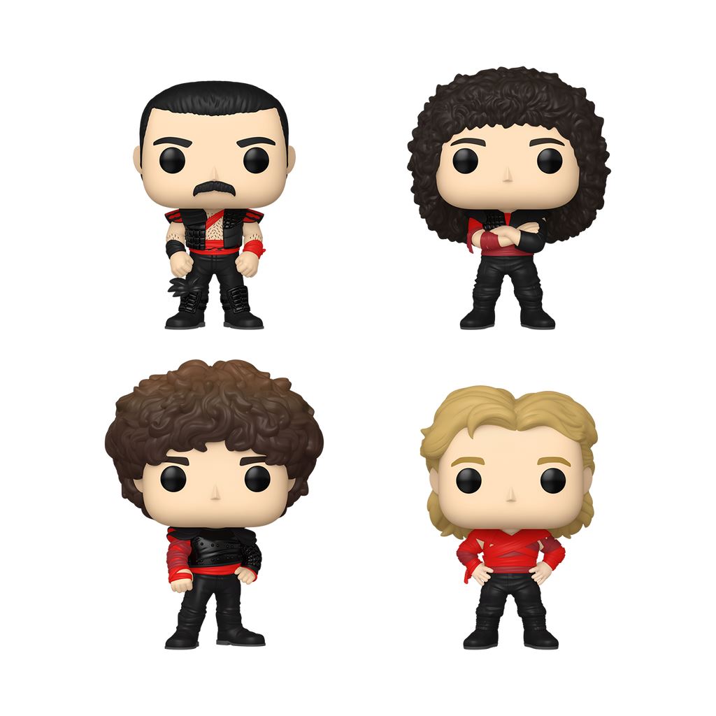 Funko Pop! Rocks: Queen Radio Gaga 4-Pack Vinyl Figure Set