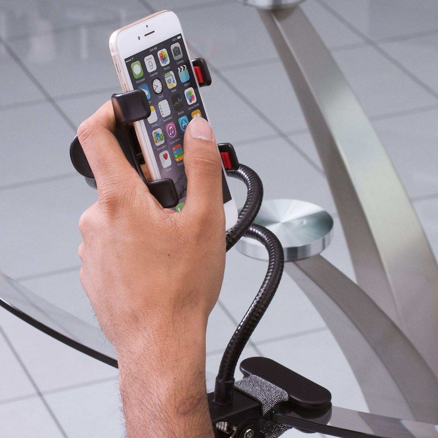 Lazy Arm SW-LAZYBKT Universal Smartphone Holder Swivel & Mount 360 Rotation