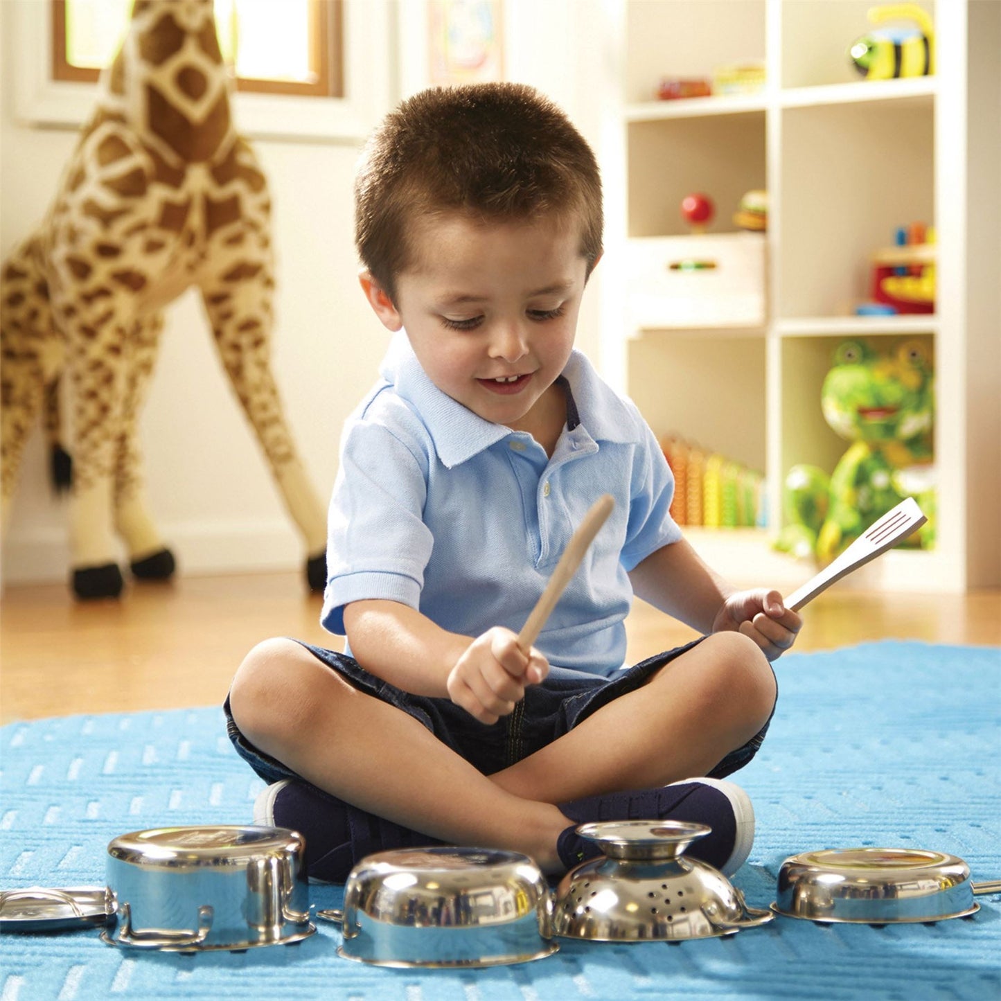 Stainless Steel Pots & Pans Play Set 14265 (Melissa & Doug)