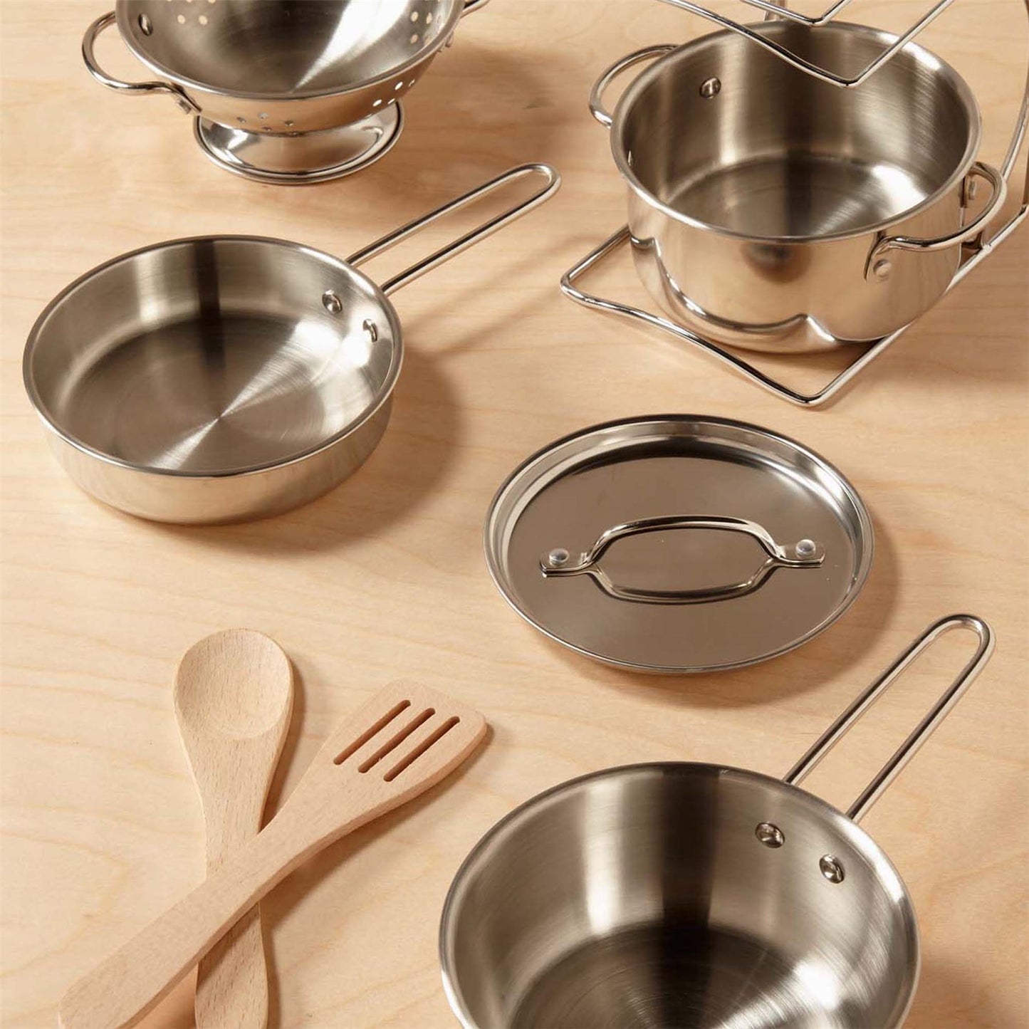 Stainless Steel Pots & Pans Play Set 14265 (Melissa & Doug)