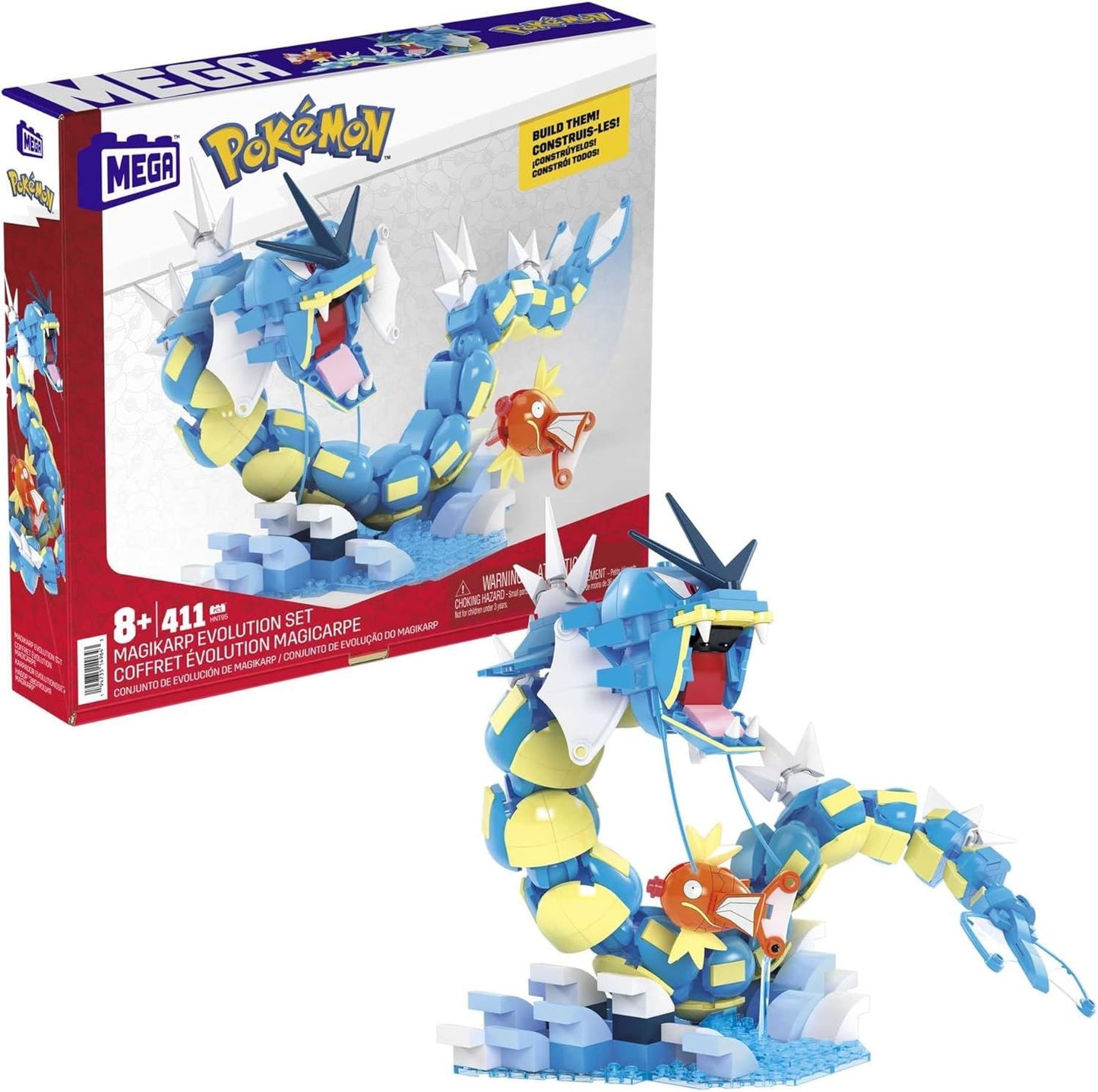 Magikarp Evolution Set HNT95 Pokémon Building Toy Kit (MEGA / Pokemon)