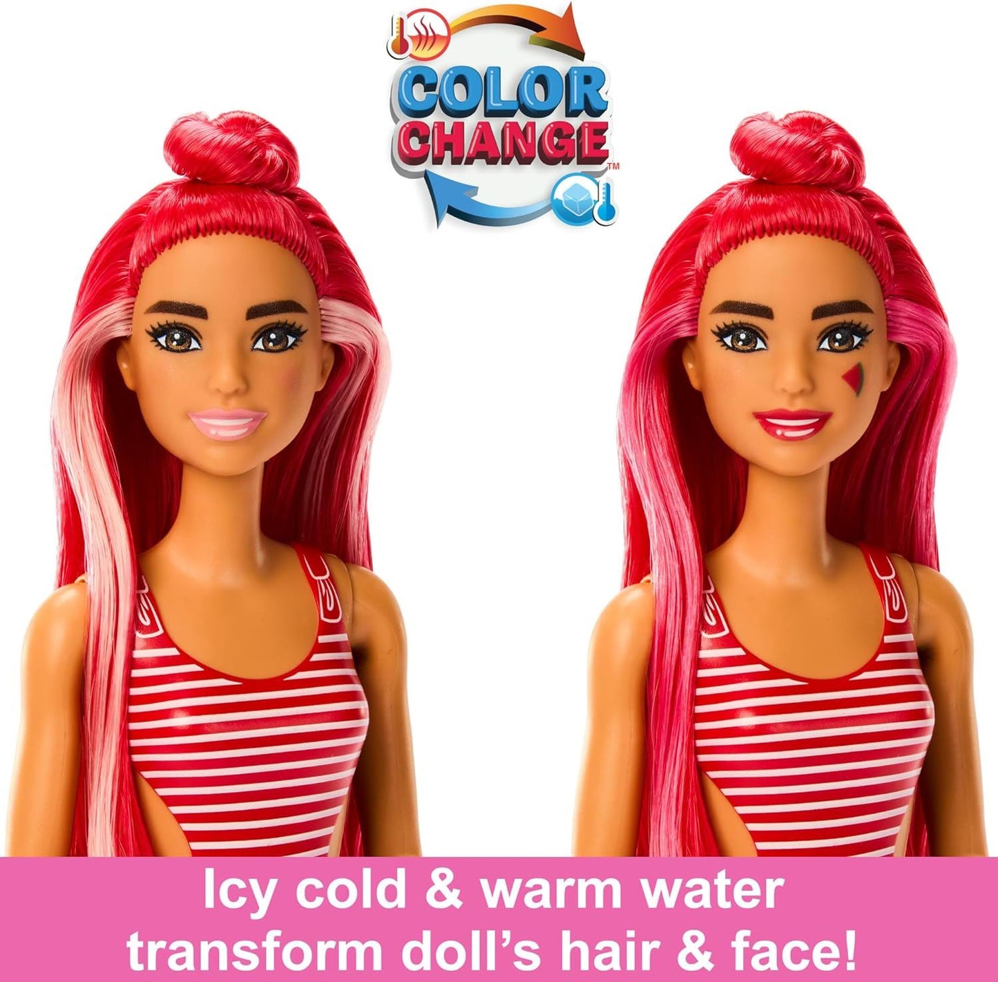 Barbie Pop Reveal Fruit Series Watermelon Crush Doll 8 Surprises HRW43
