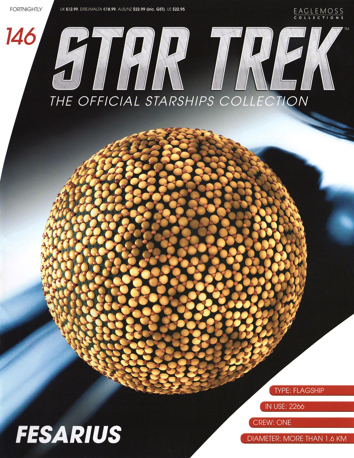 #146 Fesarius Model Die Cast Ship (Eaglemoss / Star Trek)