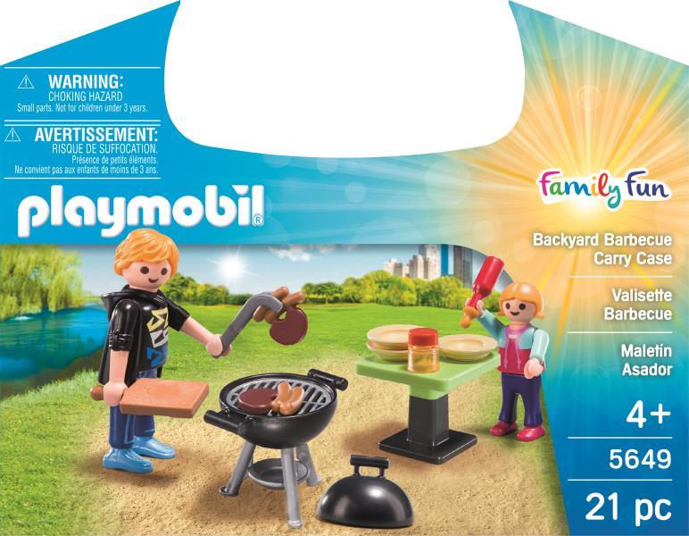 Playmobile Backyard Barbecue Carry Case 5649 Playset Action Figure