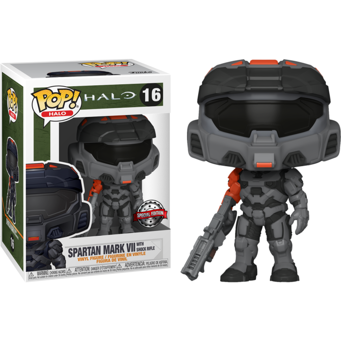 Funko POP! Spartan Mark VII with Shock Rifle #16 EXCLUSIVE Vinyl FigureHALO