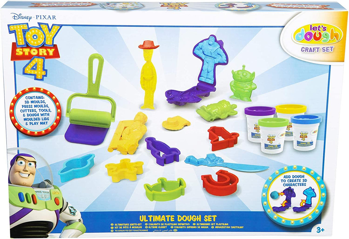 Disney Pixar Toy Story 4 Ultimate Dough Set With Accessories Kids Play-Doh Craft