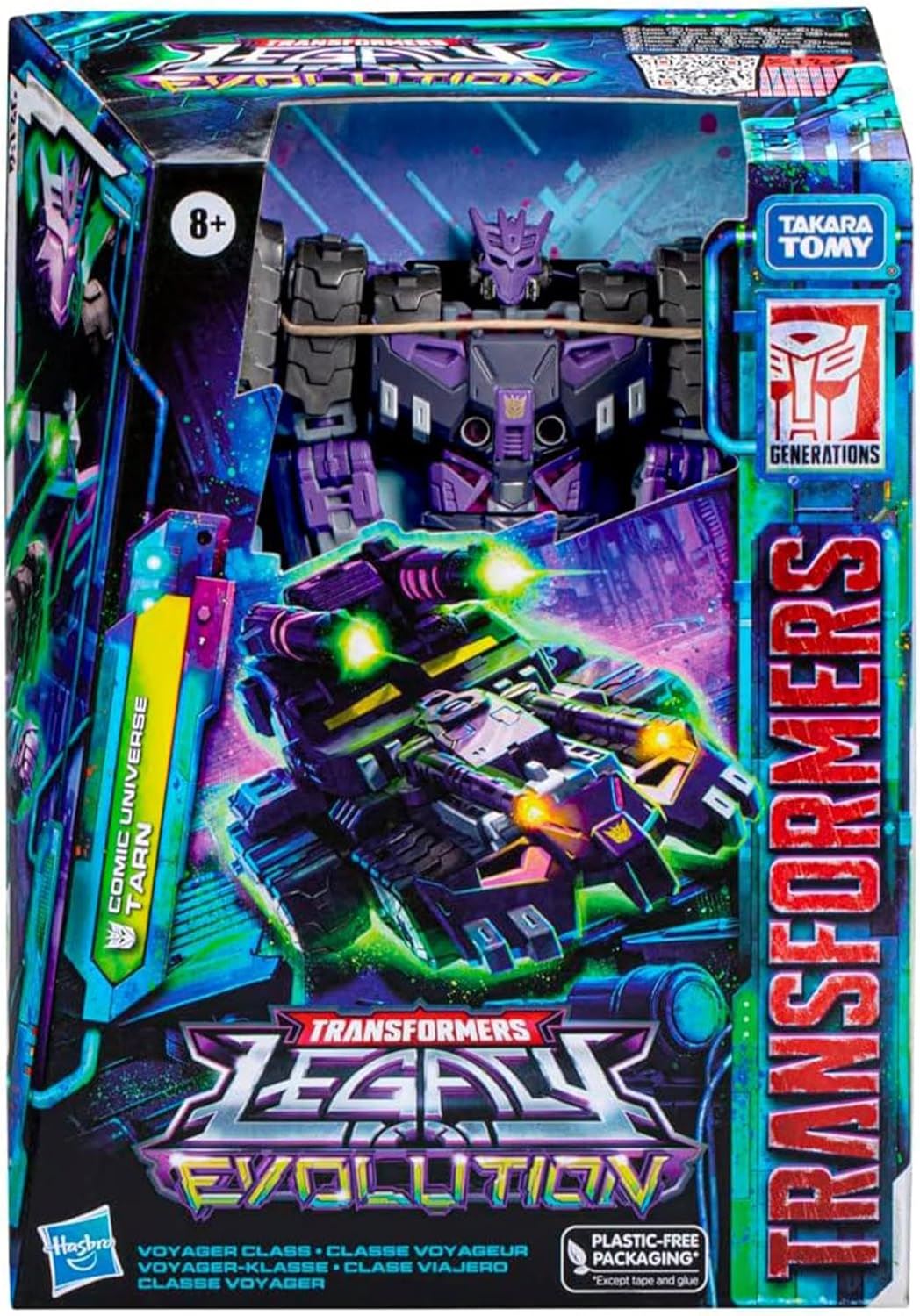 Transformers Legacy Evolution Tarn Voyager Class Action Figure - Comic Universe Decepticon Justice Division F7205 Tank Takara TOMY
