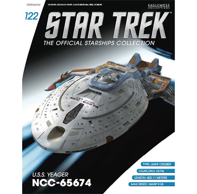 #122 U.S.S. Yeager NCC-65674 Model Diecast Ship (Eaglemoss / Star Trek)