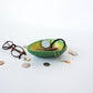 GIFT REPUBLIC Avocado Trinket Bowl Ceramic Green Novelty Gift Homewares