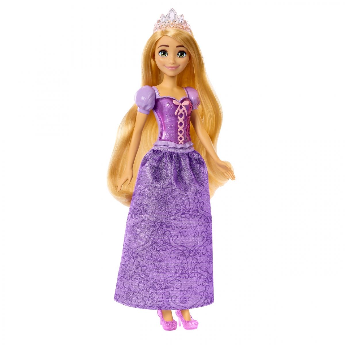 Disney Princess Rapunzel Fashion Doll HLW03 Posable Dress Sparkly Tiara Shoes