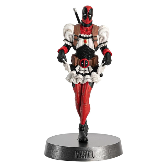 Deadpool FRENCH MAID Metal Statue 1:18 Scale Figurine (Marvel Eaglemoss Heavyweights)