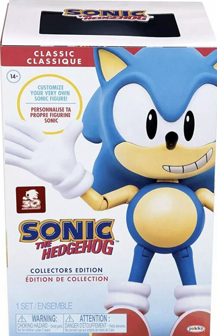 Sonic The Hedgehog (Classic) 7” Sonic Collectible Action Figure 30th Collector Edition