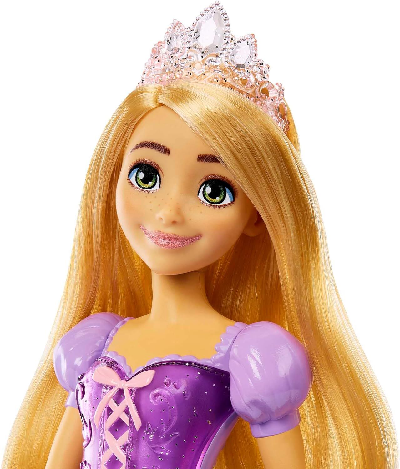 Disney Princess Rapunzel Fashion Doll HLW03 Posable Dress Sparkly Tiara Shoes