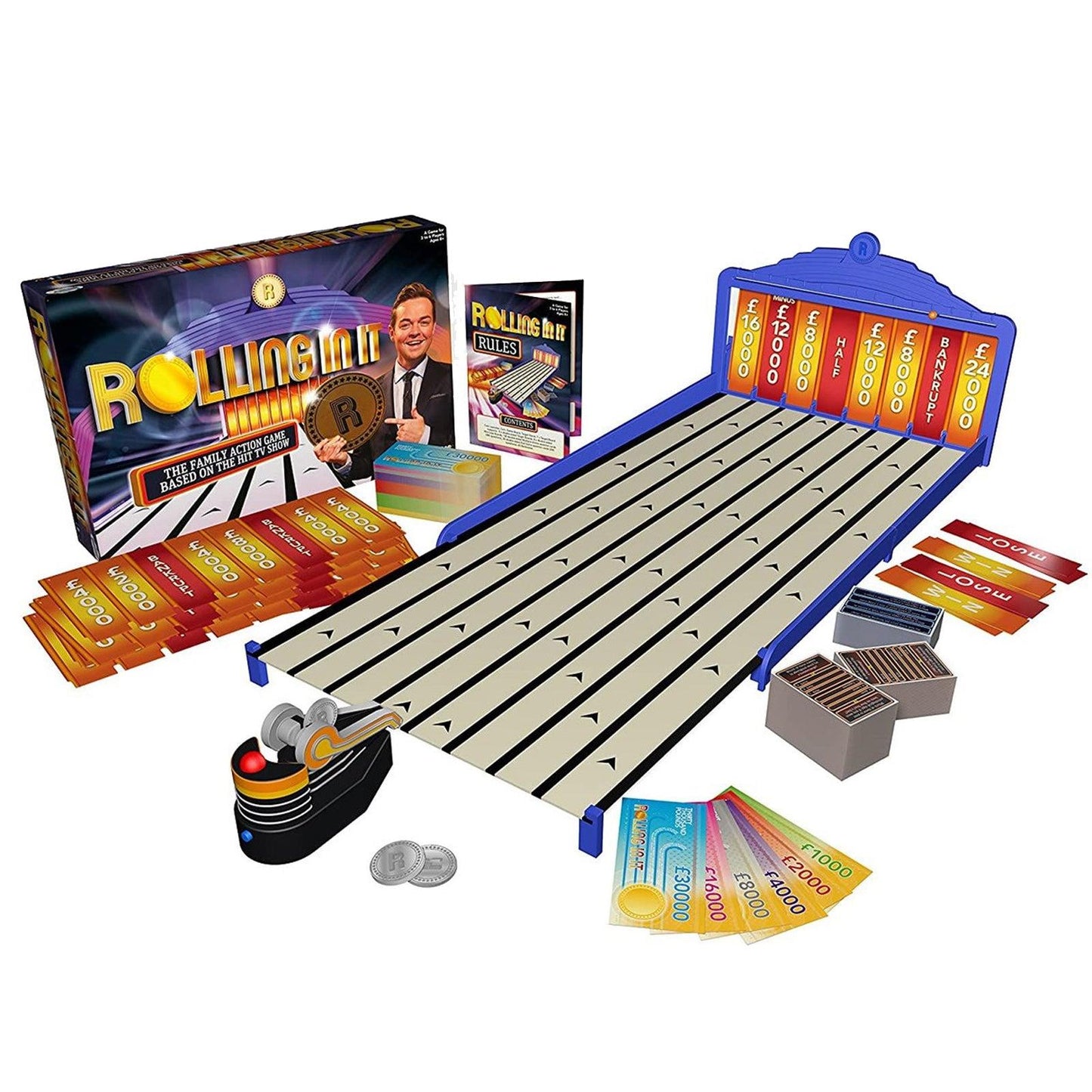 Rolling In It Family Board Game From Official TV Show With Trivia Questions