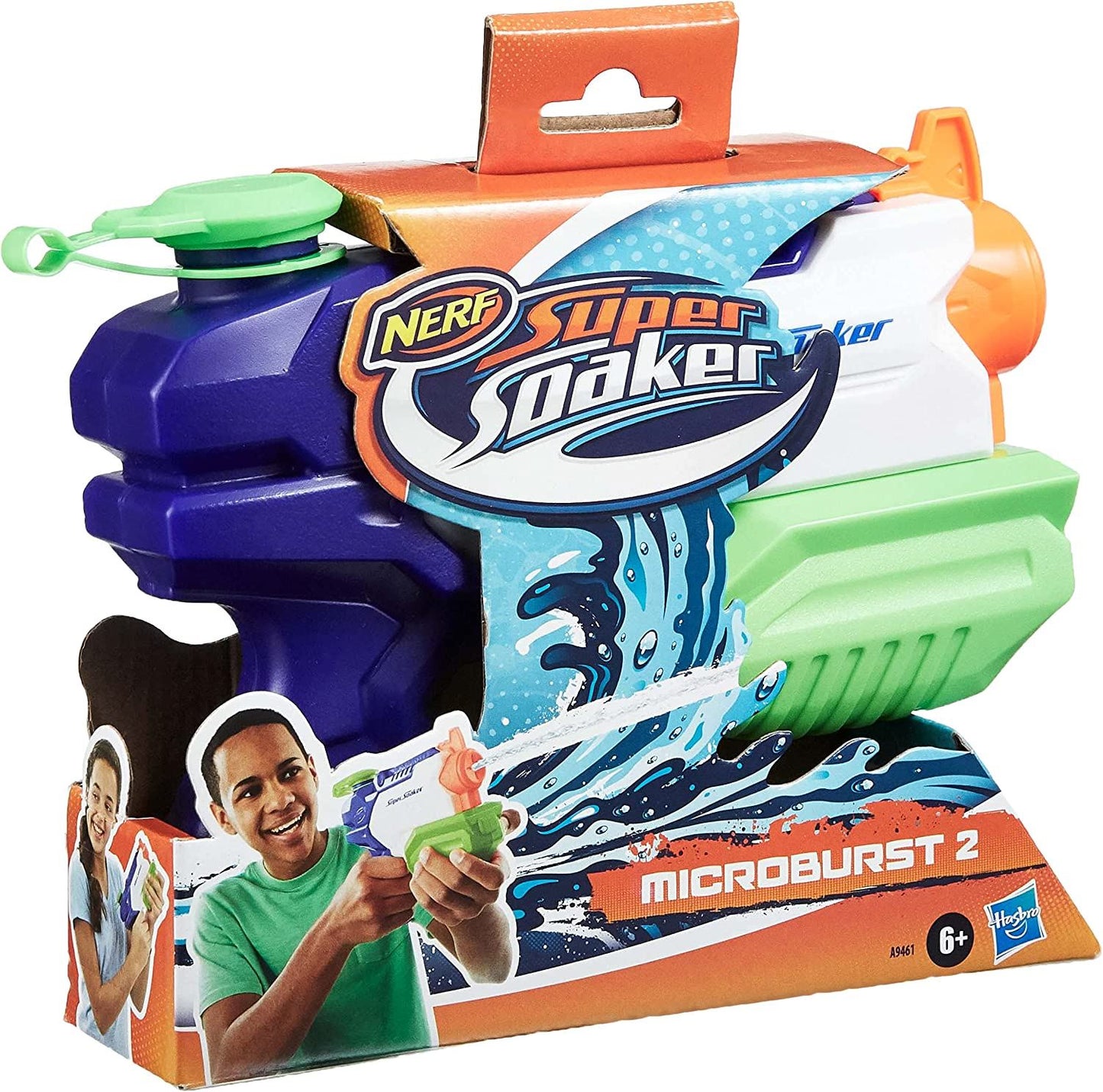 NERF Microburst 2 Water Blaster A9461 Super Soaker Toy Gun