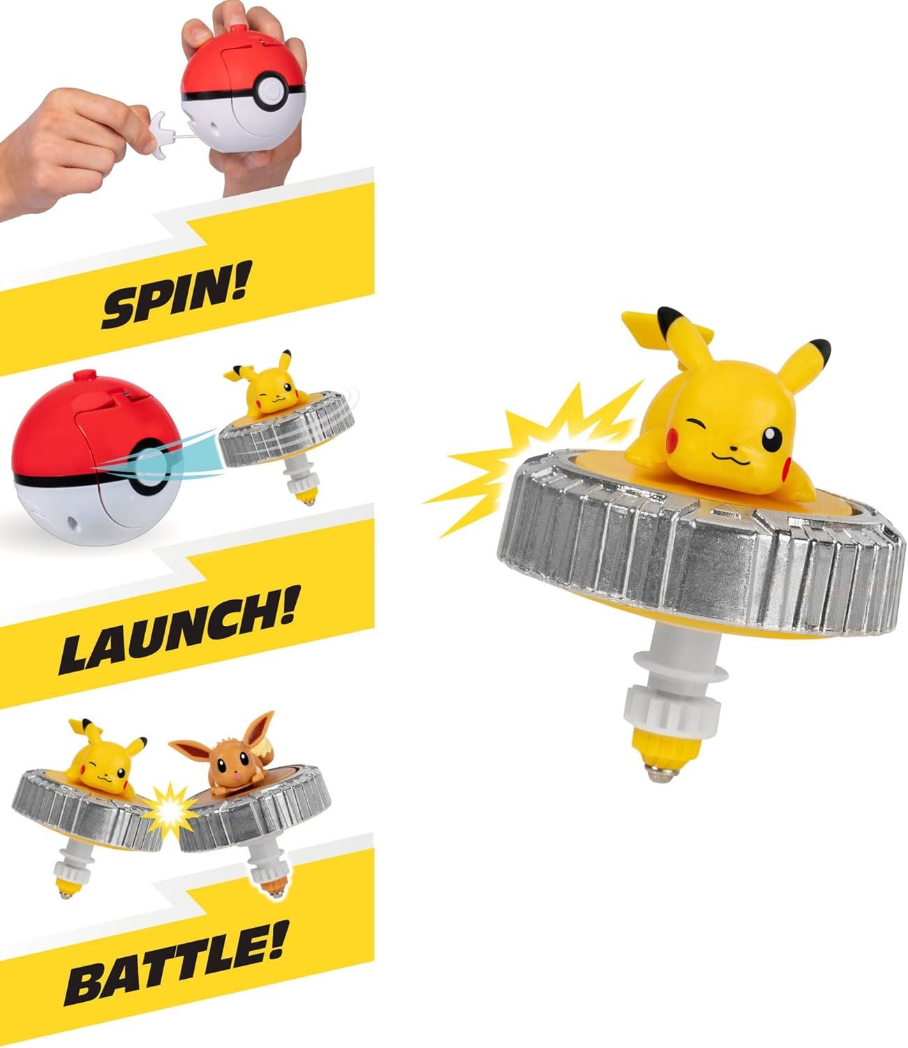 Battle Spinner Pack PIKACHU PKW4398 Pokémon (Jazwares / Pokemon)