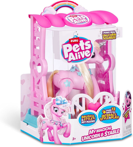 My Magical Unicorn and Stable 9545 Interactive Electronic Pet (Pets Alive)