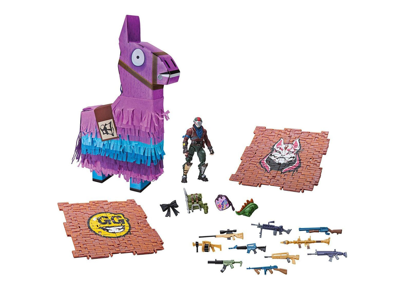 Fortnite Loot Llama LOOT PIÑATA Collectible 'Rust Lord' Figure Playset (23pcs) FNT0068