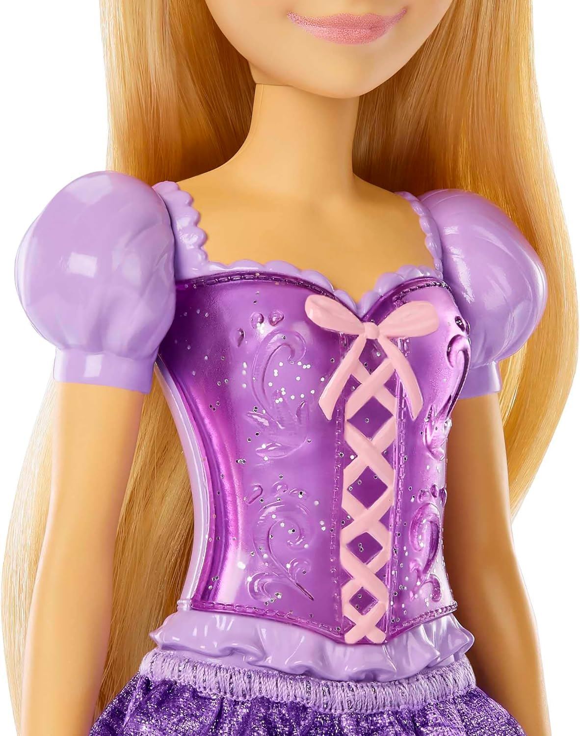 Disney Princess Rapunzel Fashion Doll HLW03 Posable Dress Sparkly Tiara Shoes