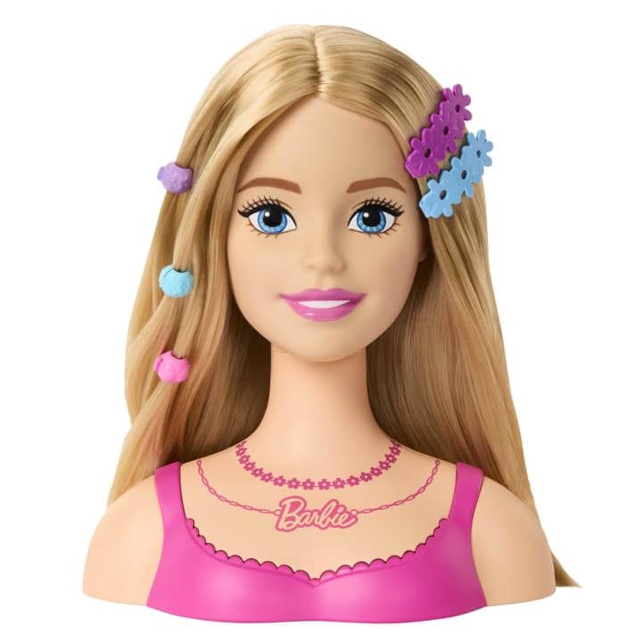 Barbie Styling Head HMD88 Blond Hair With 20 Colorful Accessories (Barbie)
