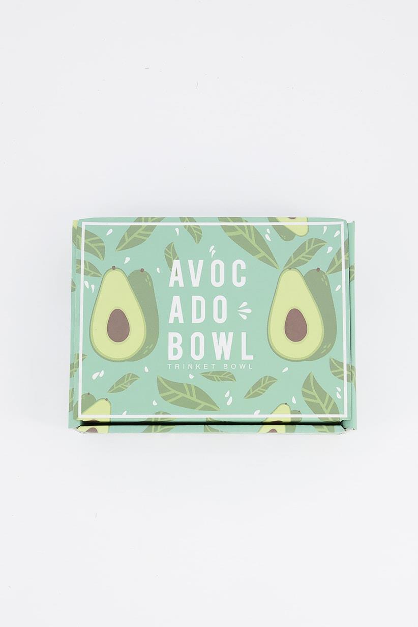 GIFT REPUBLIC Avocado Trinket Bowl Ceramic Green Novelty Gift Homewares