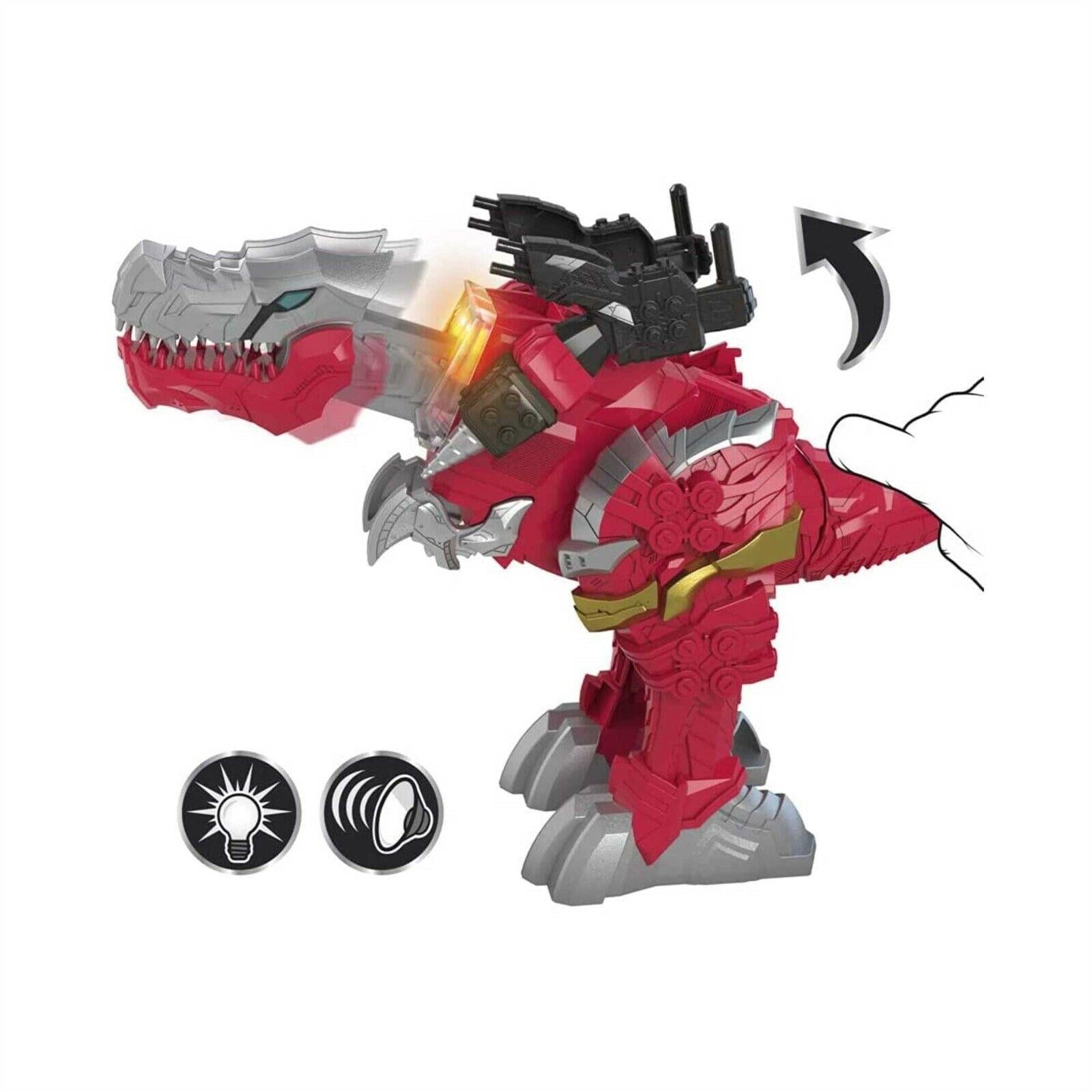 Power Rangers Hasbro F2264 Battle Attackers Dino Fury T-Rex Champion Zord Electronic Action Figure