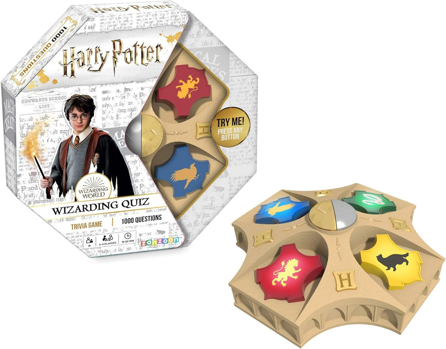 Harry Potter Wizarding Quiz Trivia Game T73181 1000+ Qs, 2 Levels, Ages 8+ TOMY