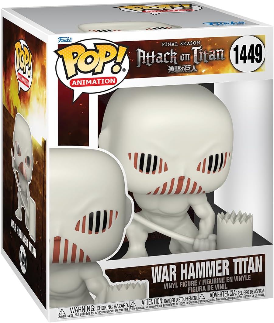 War Hammer Titan #1449 Pop! Animation Vinyl Figure 67933 – Attack on Titan Final Season Funko Collectible 6″ Anime Figure
