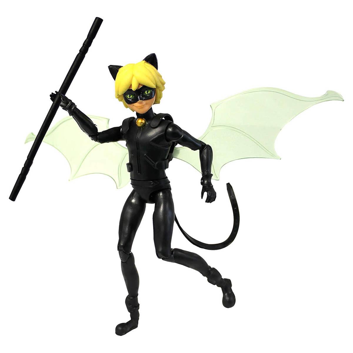 Miraculous Cat Noir Action Figure 12cm Doll with Battle Wings Accessories P50403