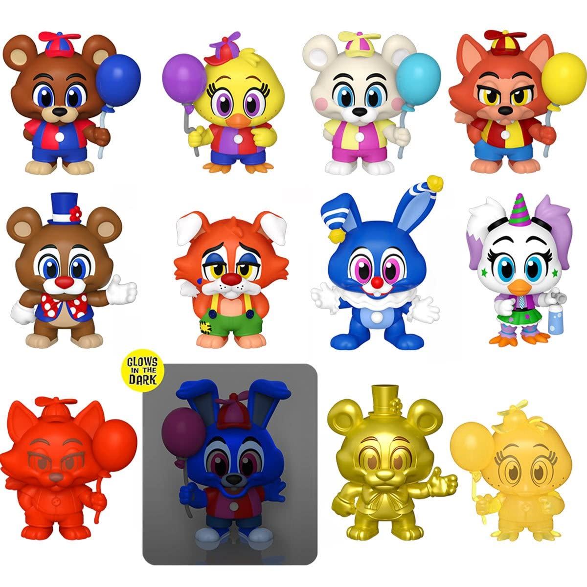 [12 DISPLAY CASE] Balloon Circus Mystery Minis Blind Box 67871 Security Breach S2 (FNAF / Five Nights at Freddy's)