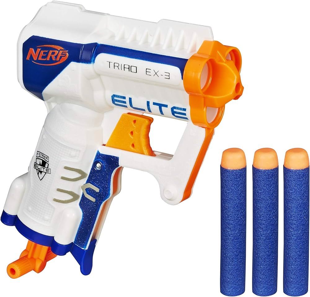 Nerf N-Strike Elite Triad EX-3 Blaster Compact 3-Dart Blaster