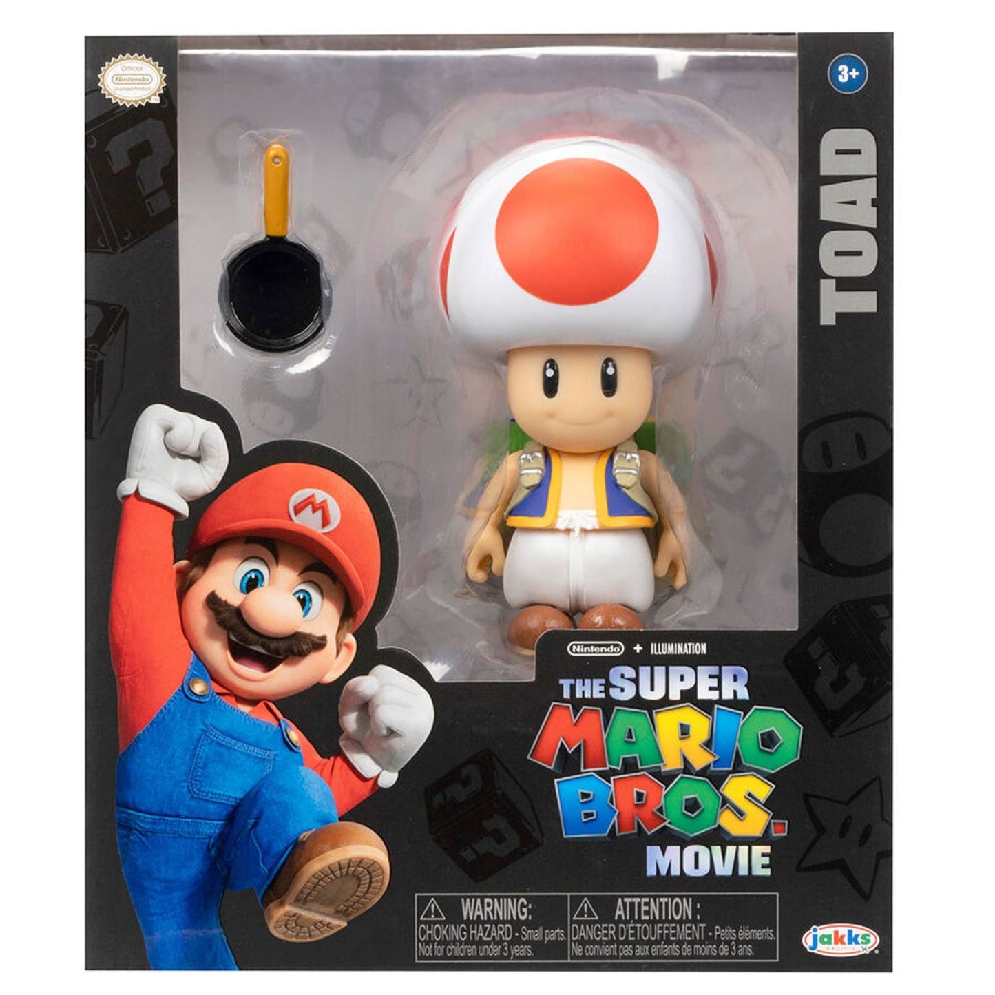 TOAD 13cm 5" Action Figure 41719 The Super Mario Bros Movie Nintendo Articulated