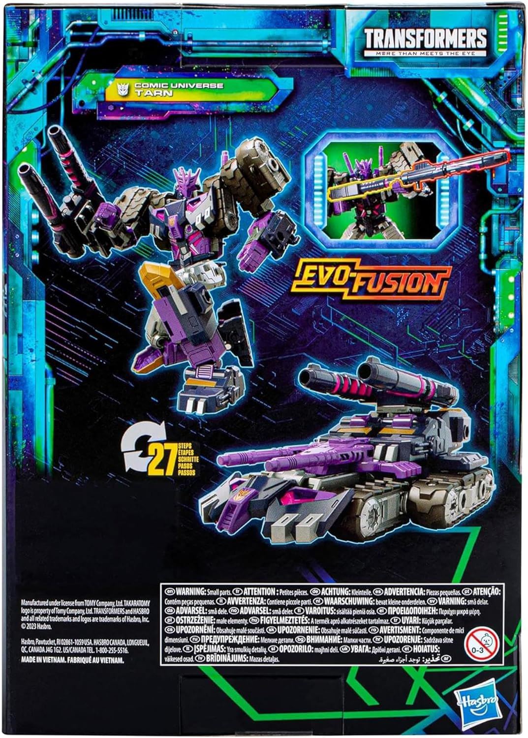 Transformers Legacy Evolution Tarn Voyager Class Action Figure - Comic Universe Decepticon Justice Division F7205 Tank Takara TOMY