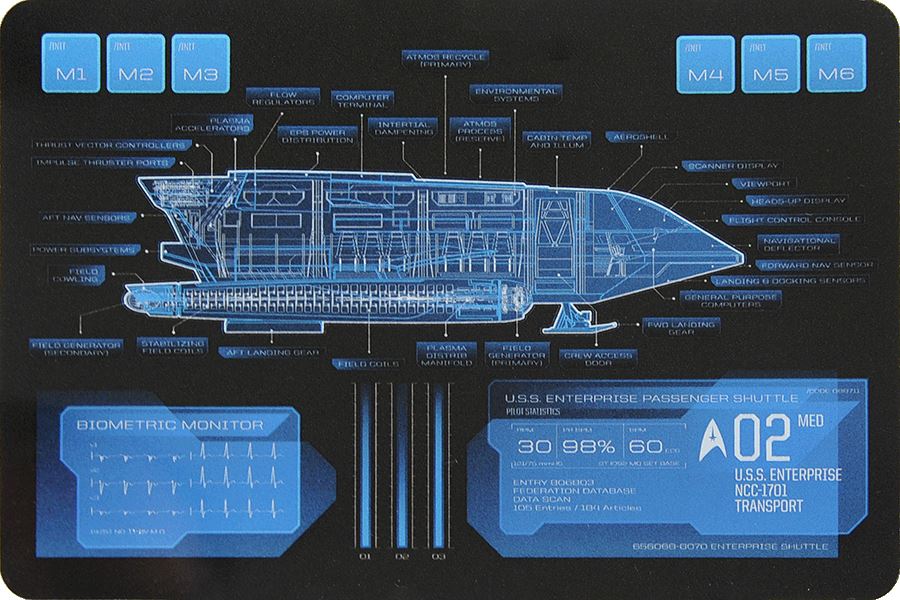 #14 U.S.S. Enterprise Moore-Type Passenger Shuttle Model Diecast Shuttlecraft Ship (Eaglemoss / Star Trek)