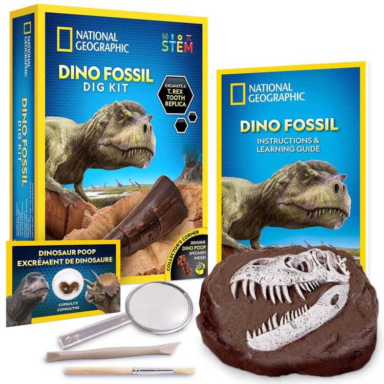 Dino Fossil Dig Kit 38877 STEM Toy (National Geographic)