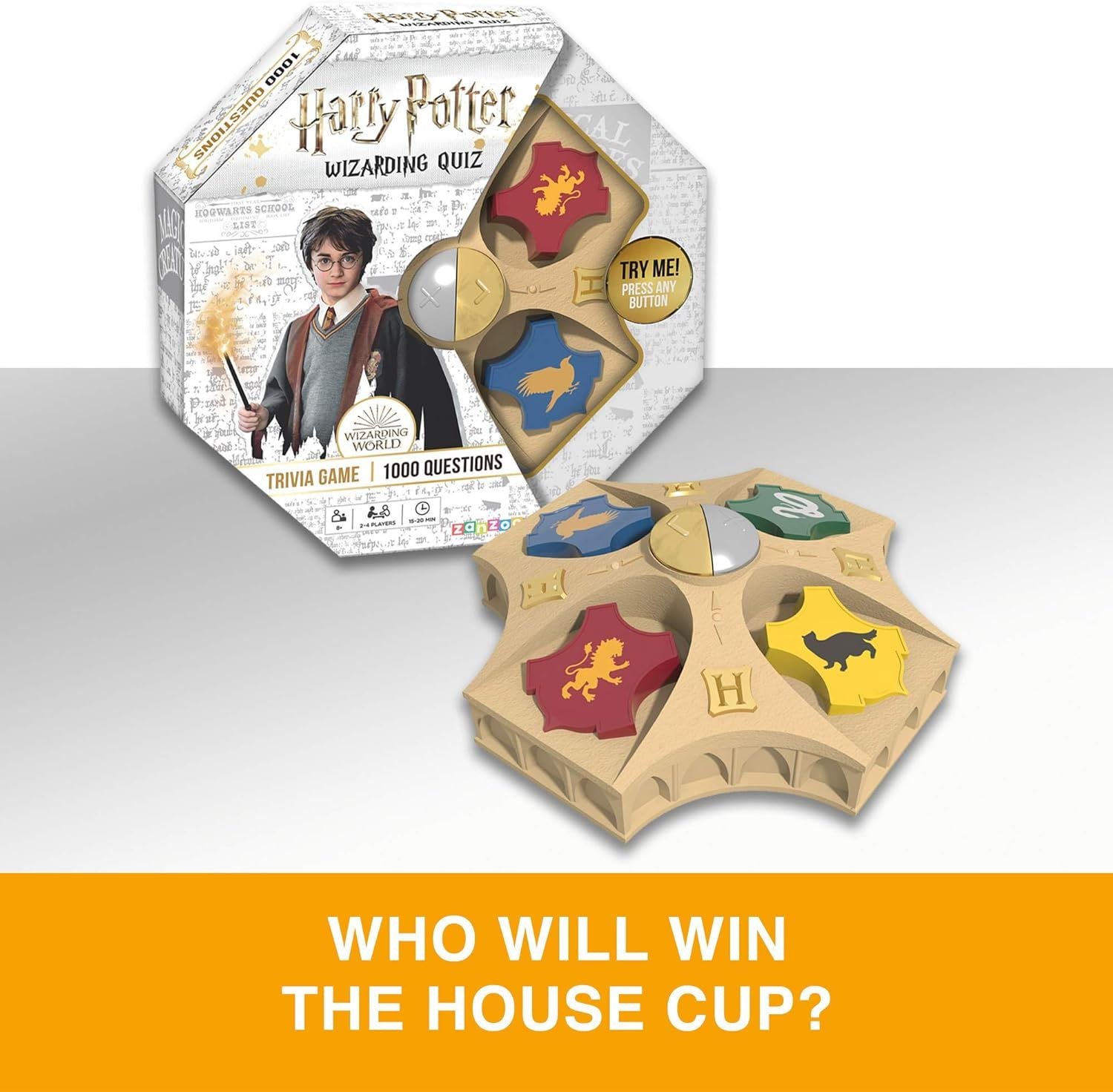 Harry Potter Wizarding Quiz Trivia Game T73181 1000+ Qs, 2 Levels, Ages 8+ TOMY