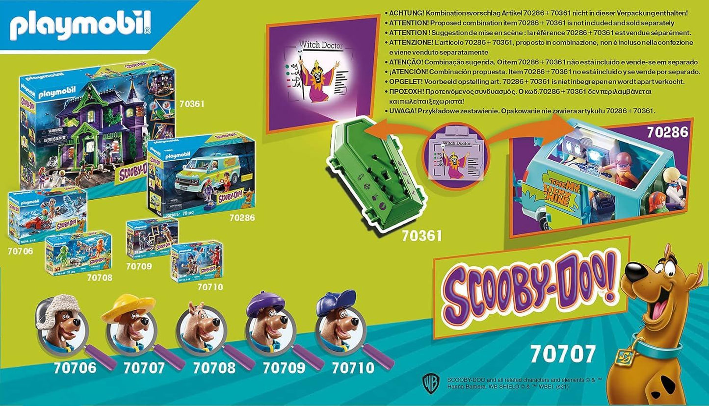Playmobil Scooby-Doo! Adventure with Witch Doctor 46 Pieces Ages 5+ 70707
