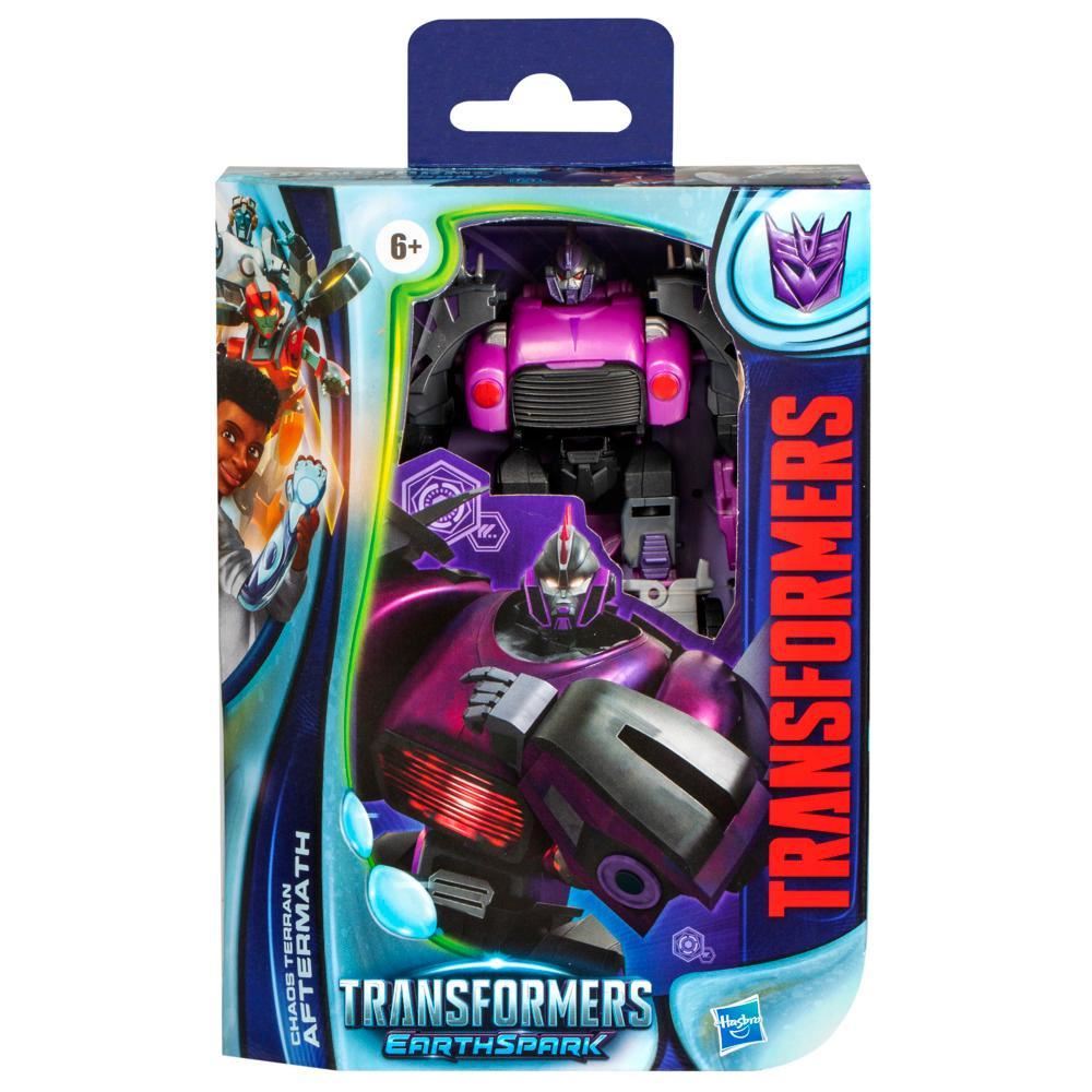 Transformers EarthSpark Deluxe Class Chaos Terran Aftermath F8670 – 5″ Robot-to-Tow-Truck Figure with 21-Step Conversion (Hasbro)
