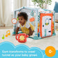 Fisher-Price 3-in-1 Crawl & Play Activity Gym HJK45 – Lay & Play Mat, Tummy Time & Crawl-Through Cottage Tunnel with 5 Toys