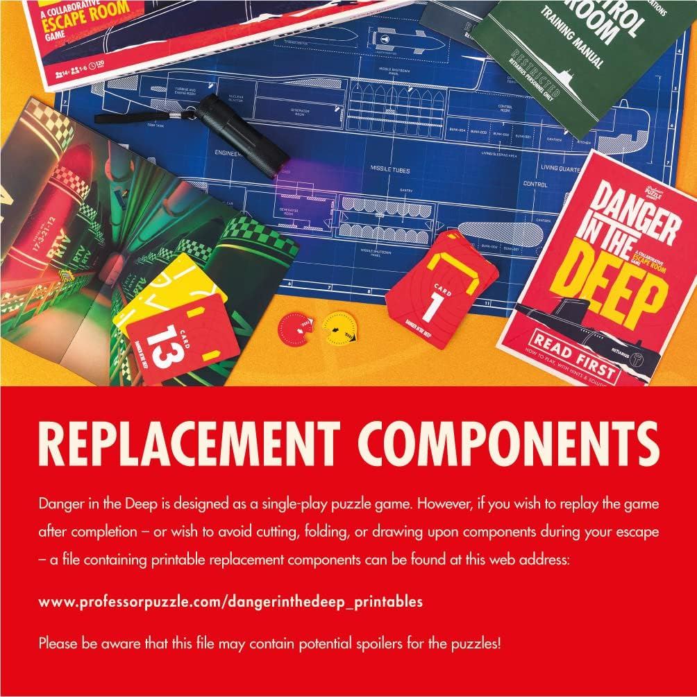 Danger in the Deep CSGDANGER – Collaborative Escape Room Game by Professor Puzzle | Underwater Mystery Puzzle Adventure