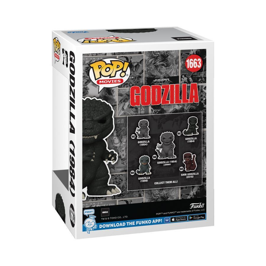 Godzilla (1984) #1668 Pop! Vinyl Figure 80878 – 70th Anniversary Limited Edition Funko Collectible 4.35″ Kaiju Figure