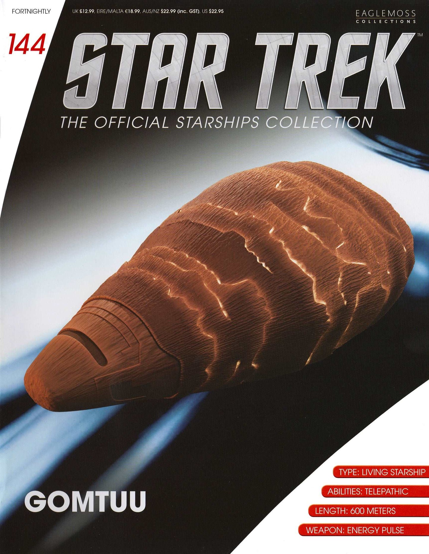 #144 Gomtuu/Tin Man Model Die Cast Ship (Eaglemoss Star Trek)