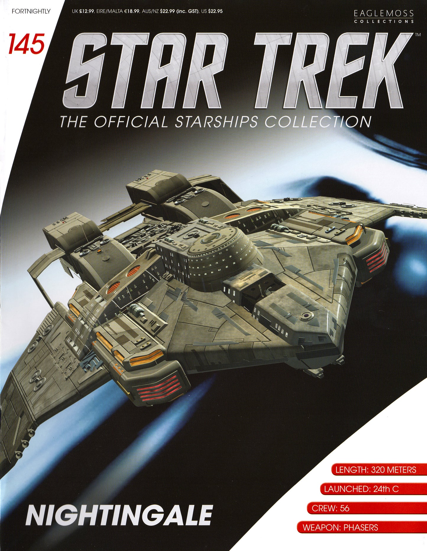 #145 Nightingale Model Die Cast Ship (Eaglemoss Star Trek)